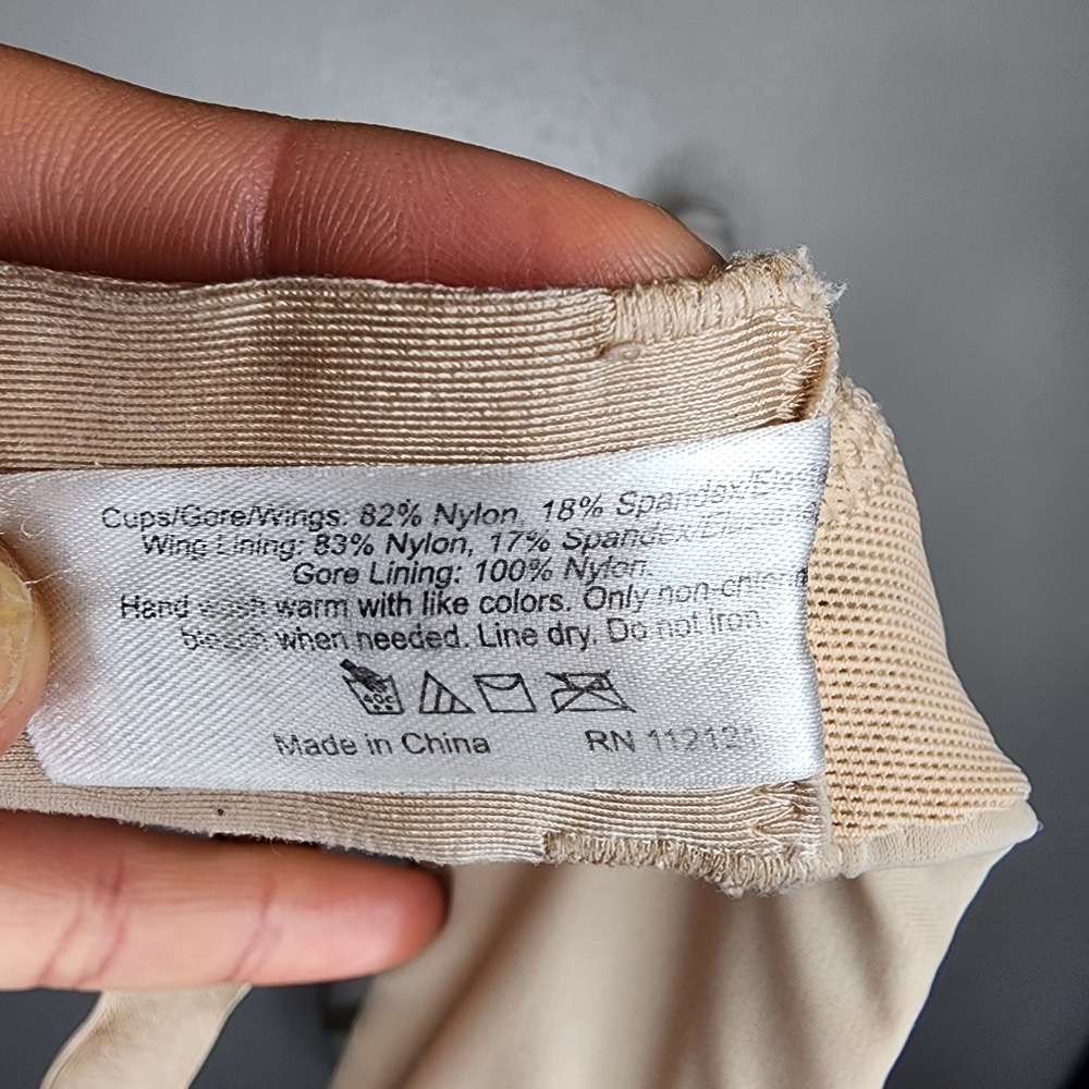 Spanx Underwire Full Coverage Satin Bra Size 36dd - image 3